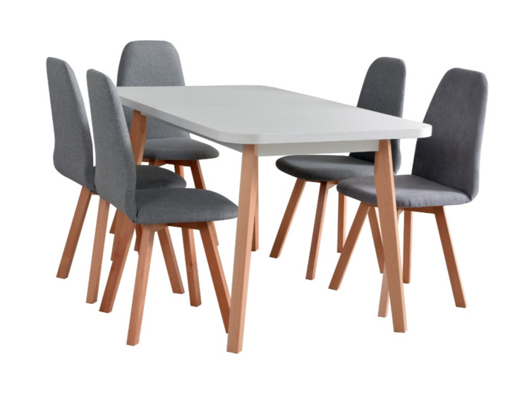 Jídelní stůl Oslo VI, 4x židle Hugo 1