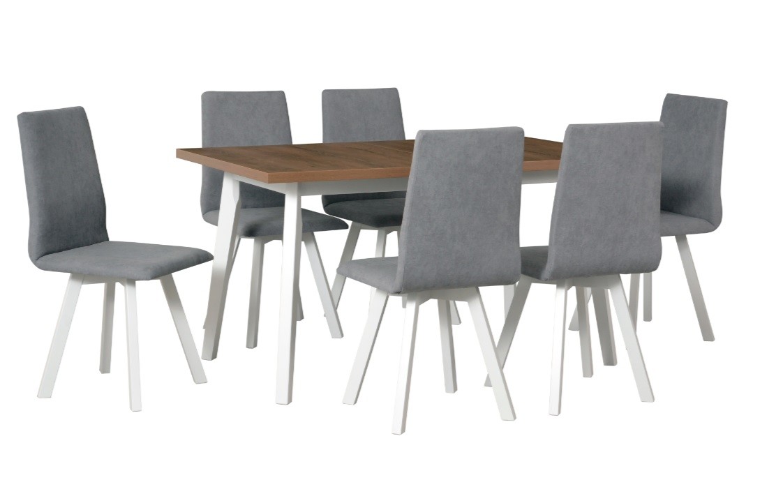 Jídelní stůl Oslo V, 6 x židle Hugo II