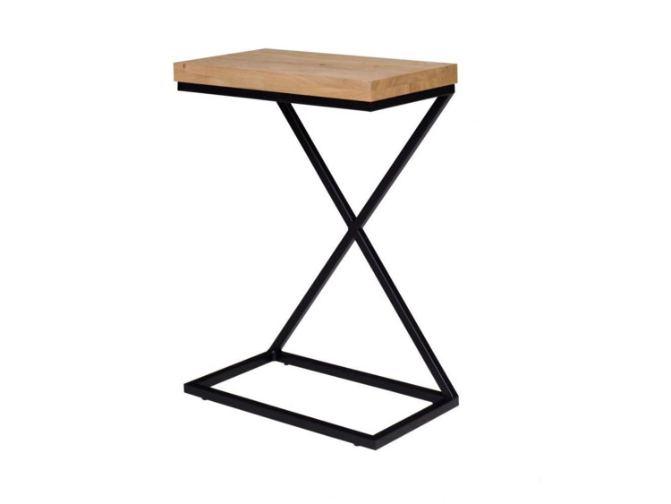 Příruční odkládací stolek Doti z dubového masivu - 71cm