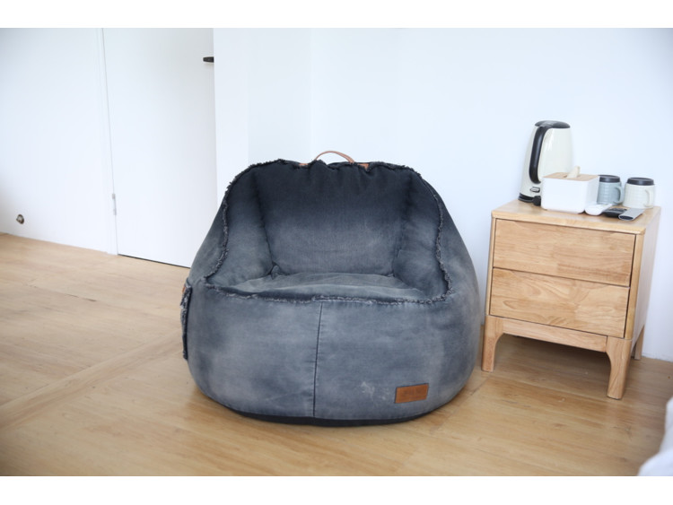 Sedací vak Jeans Chair black