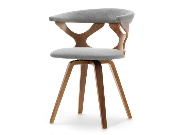 Židle Bonito, ořech/šedý