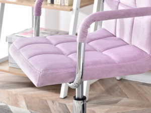Otočná židle Elis růžová