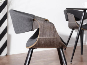 Jídelní židle Bent, pálený dub/grafit