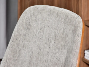 Dřevěná ohýbaná židle Vincent ořech/šedá žinilka