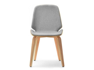 Dřevěná ohýbaná židle Vincent, buk/šedá