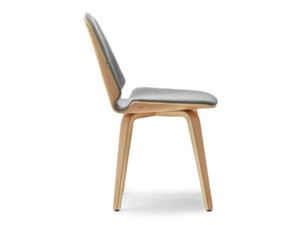 Dřevěná ohýbaná židle Vincent, buk/šedá