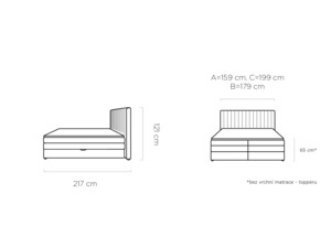 Postel Boxspring Minola (180)