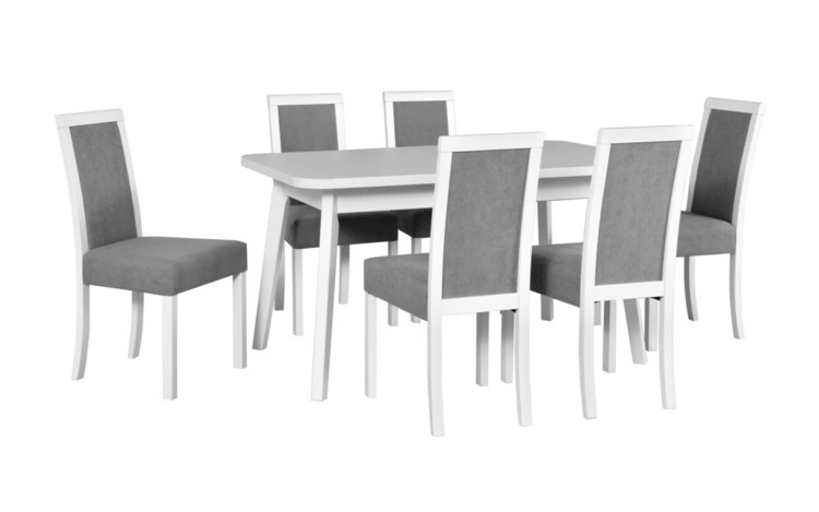 Jídelní stůl Oslo VI, 6x židle Roma III