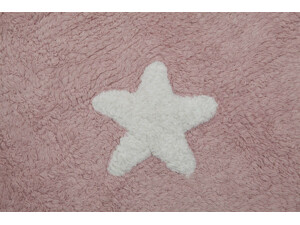 Bavlněný koberec růžový s hvězdičkami Lorena Canals - Stars