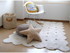 Bavlněný koberec bílý, sušenka Lorena Canals - Biscuit
