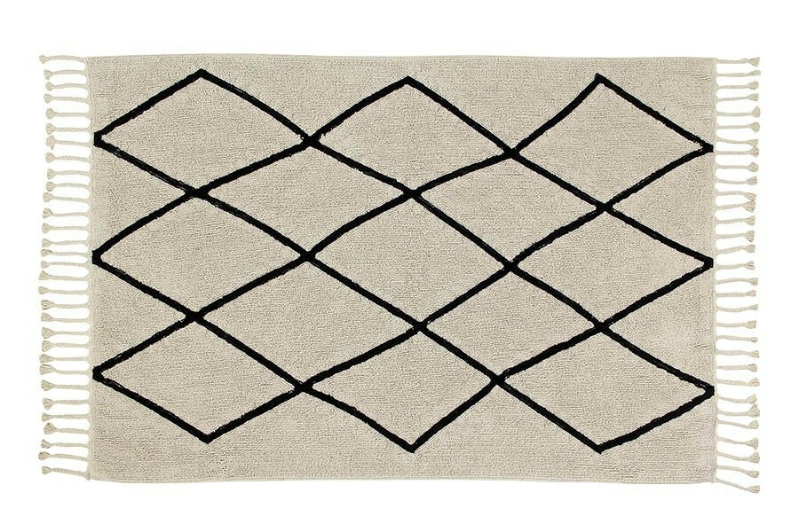 Bavlněný koberec béžový s třásněmi Lorena Canals - Bereber