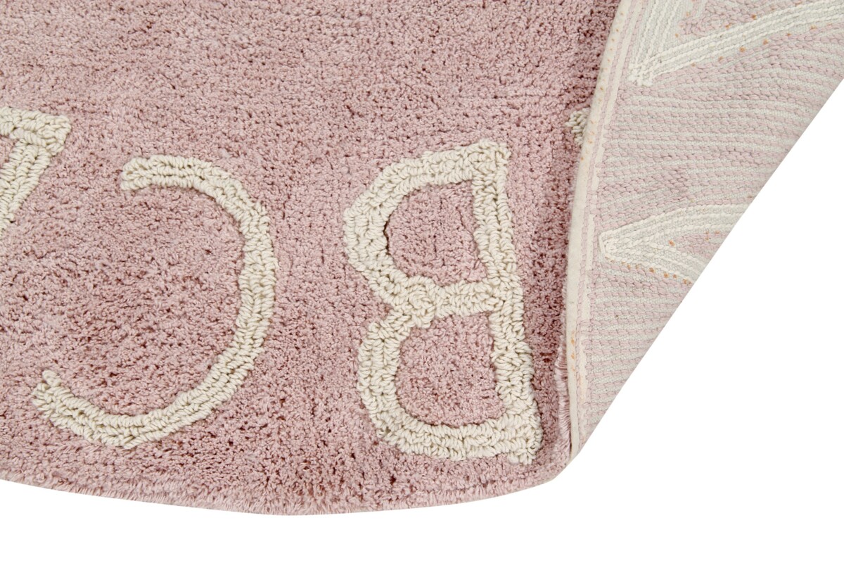 Bavlněný koberec abeceda Lorena Canals - růžový ABC