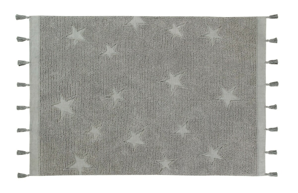 Bavlněný koberec hvězdičky Lorena Canals - šedý Hippy Stars