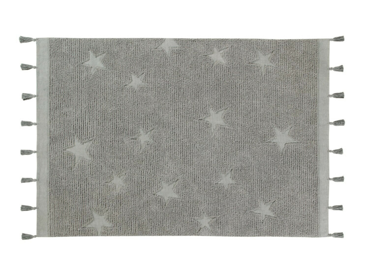 Bavlněný koberec hvězdičky Lorena Canals - šedý Hippy Stars