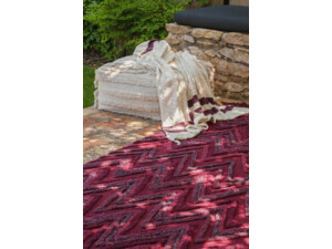 Bavlněný koberec 170 x 240 vínový Lorena Canals - hory Early Hours