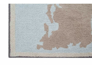 Bavlněný koberec modrý, mapa Lorena Canals - Back To School
