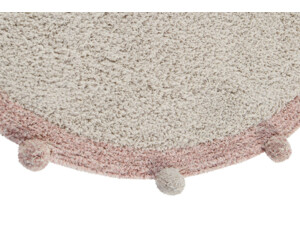 Bavlněný koberec světlý, růžový pruh Lorena Canals - Re-Edition