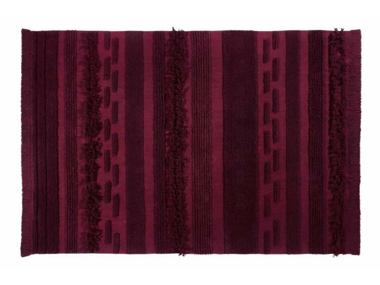 Bavlněný koberec 170 x 240 vínový Lorena Canals - Early Hours