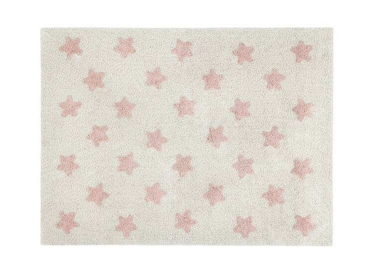 Bavlněný koberec růžové hvězdičky Lorena Canals - Stars