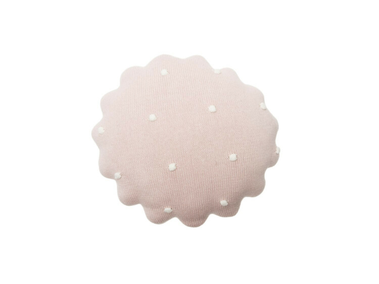 Polštář Lorena Canals kulatá sušenka, růžový - Biscuit