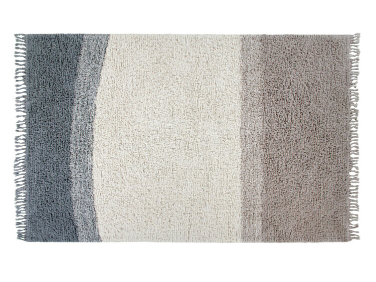 Vlněný koberec 140 x 200 pruhy, modrý Lorena Canals - Free Your Soul