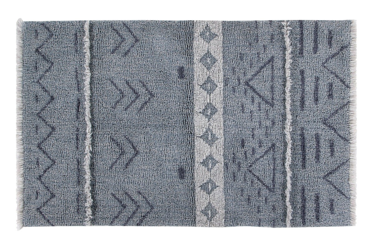 Vlněný koberec 80 x 140 modrý Lorena Canals - Bohemian