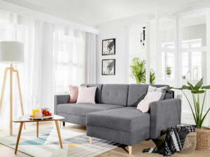 Sedací souprava univerzální Feliz Lux -  Milo 23 grey