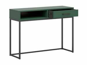 Psací stůl TUMBEN TOL1S černý kovový rám/zelená