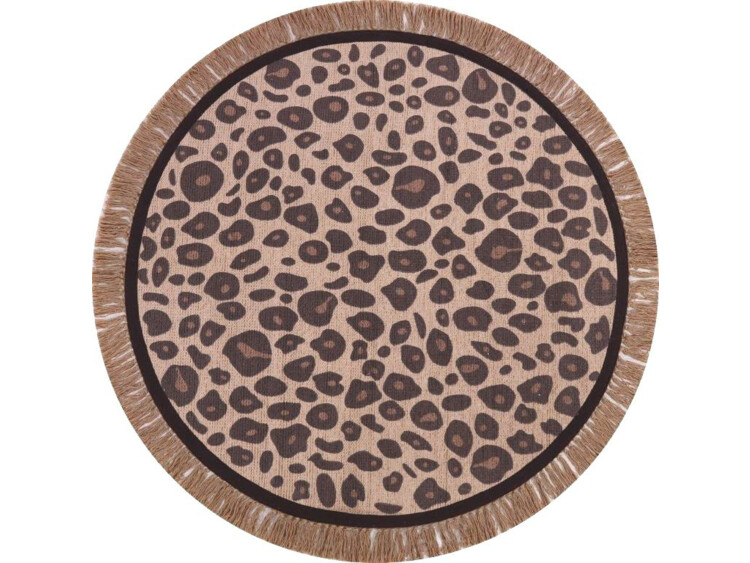 Tapis Petit Koberec Leopard Round 120 x 120 cm