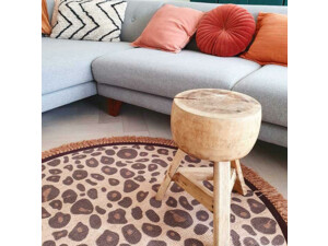 Tapis Petit Koberec Leopard Round 120 x 120 cm