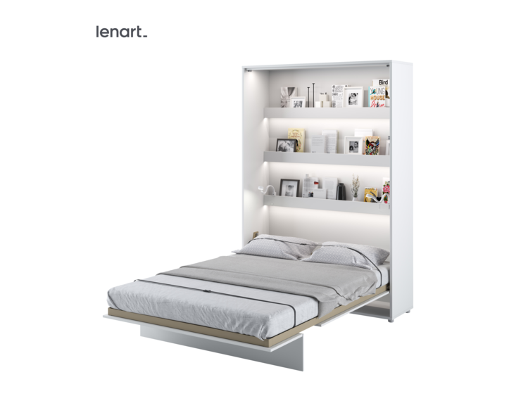 Lenart výklopná postel Bed Concept BC-01 (140) - bílý lesk