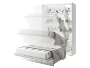 Výklopná postel Bed Concept BC-01 (140) - bílý lesk
