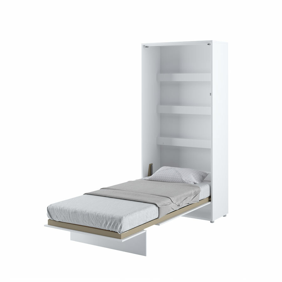 Výklopná postel Bed Concept BC-03 (90) - bílý lesk