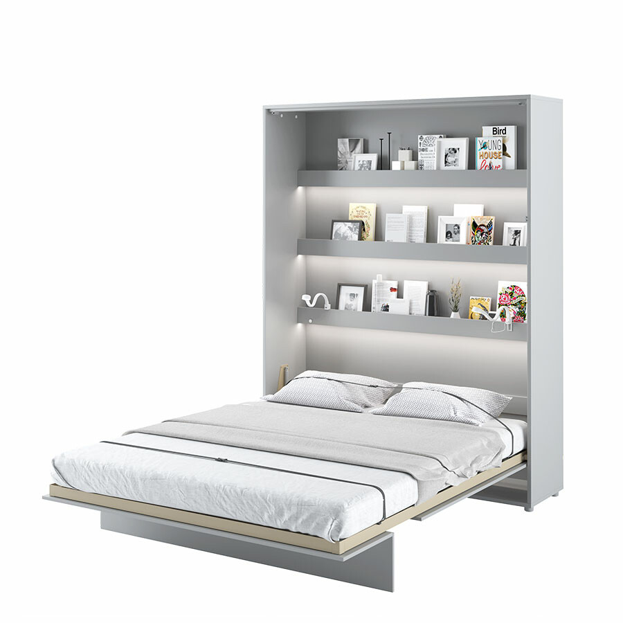 Výklopná postel Bed Concept BC-12 (160) - šedý mat