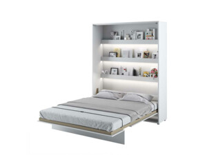 Výklopná postel Bed Concept BC-12 (160) - bílý lesk