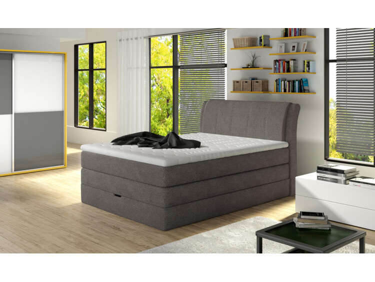 Akce  - Postel Boxspring Amalfi (100) s topperem