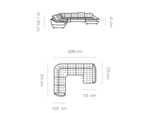 Sedací souprava rohová Infinity XL R3