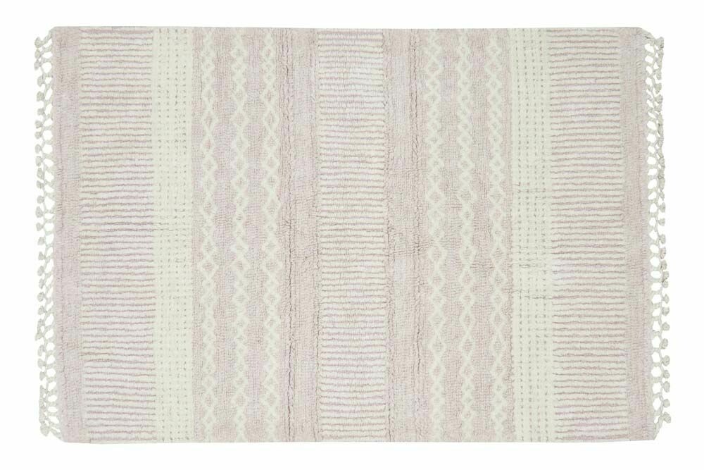 Vlněný koberec 120 x 170 Lorena Canals růžový se vzorem - Sheep