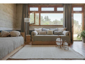 Vlněný koberec 120 x 170 Lorena Canals bílý se vzorem - Sheep