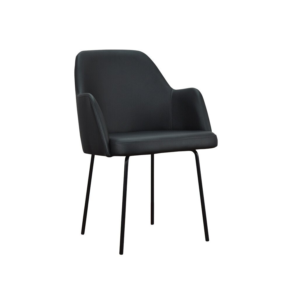 Židle s područkami Caprice original black