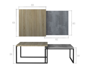 Konferenční stolek Nevio - beton