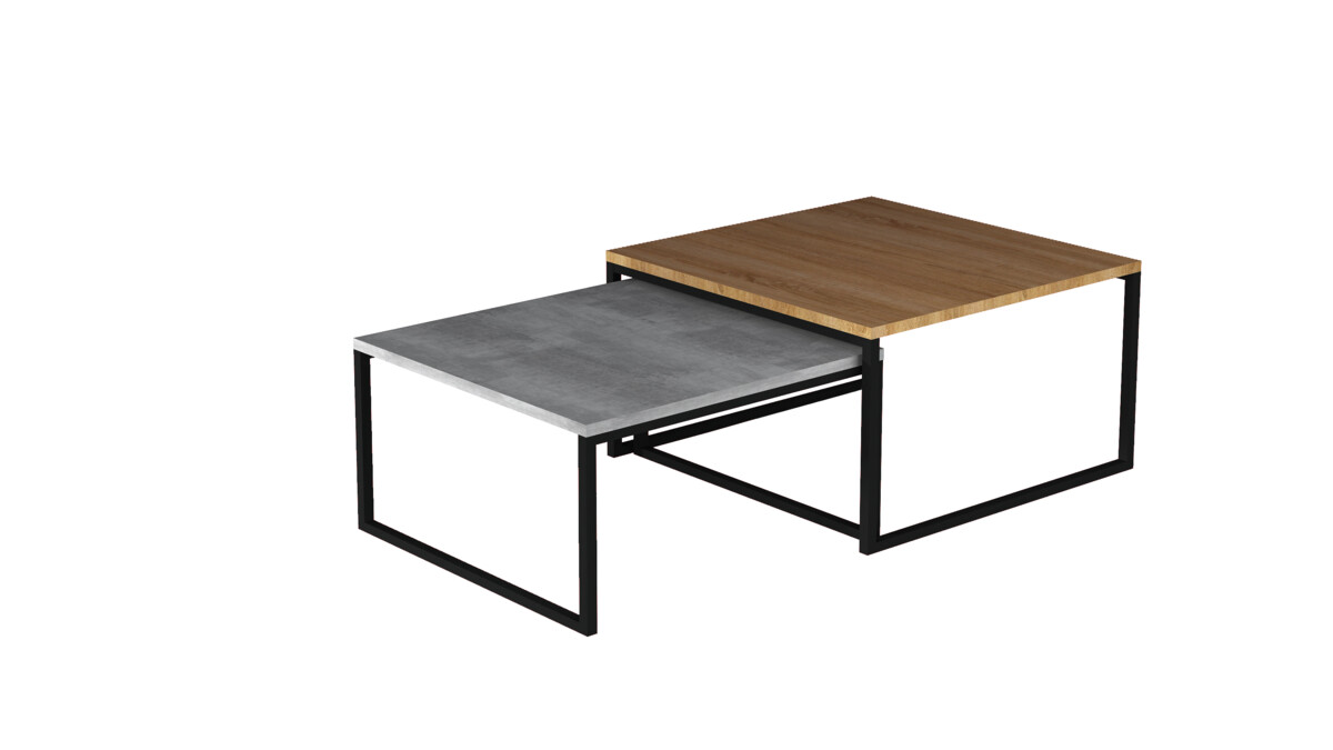 Konferenční stolek Nevio - ořech burgundia / beton