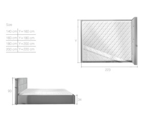 Postel Latina 140 x 200 cm