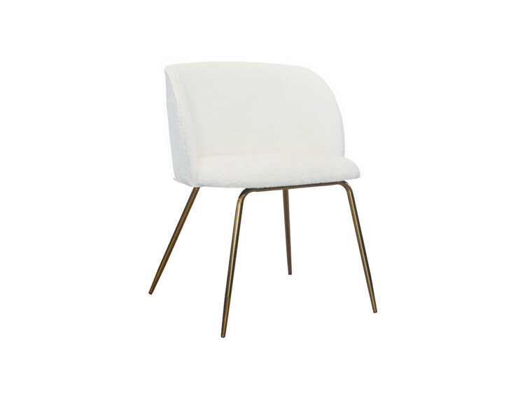 Židle Livia ideal gold - Bouclé