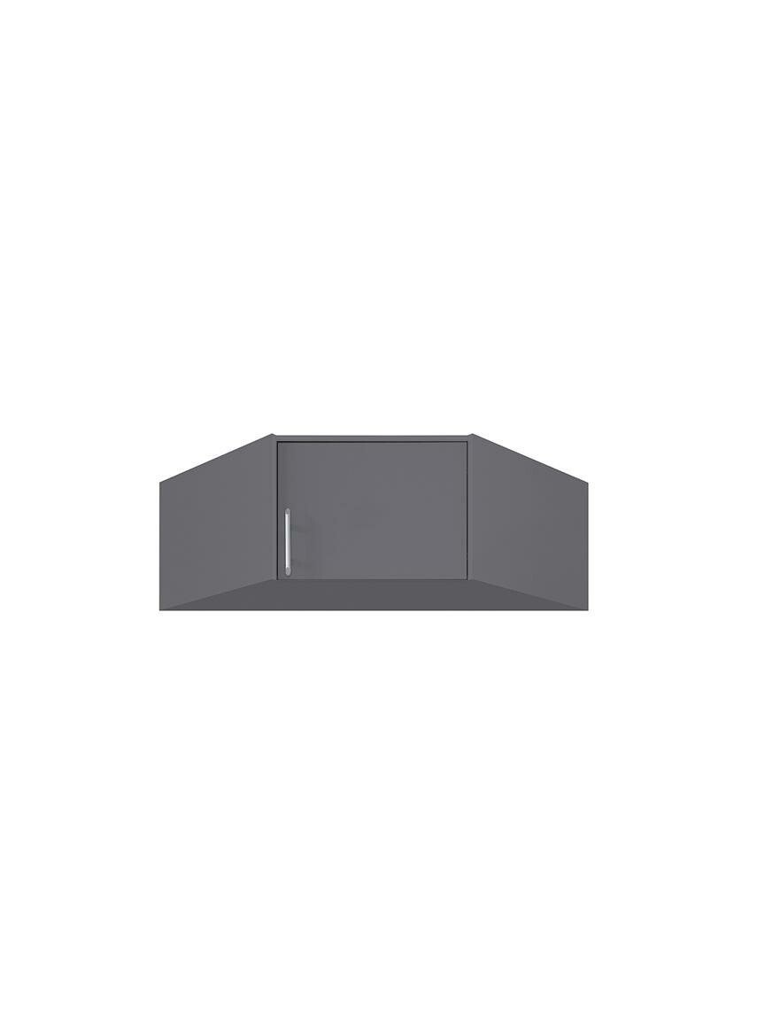 Rohový nástavec na šatní skříň Smart 4 L/P - šedý mat