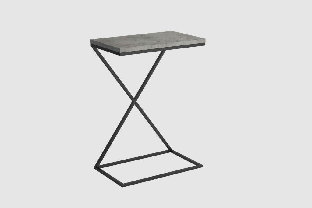 Příruční odkládací stolek Doti 71 cm - beton