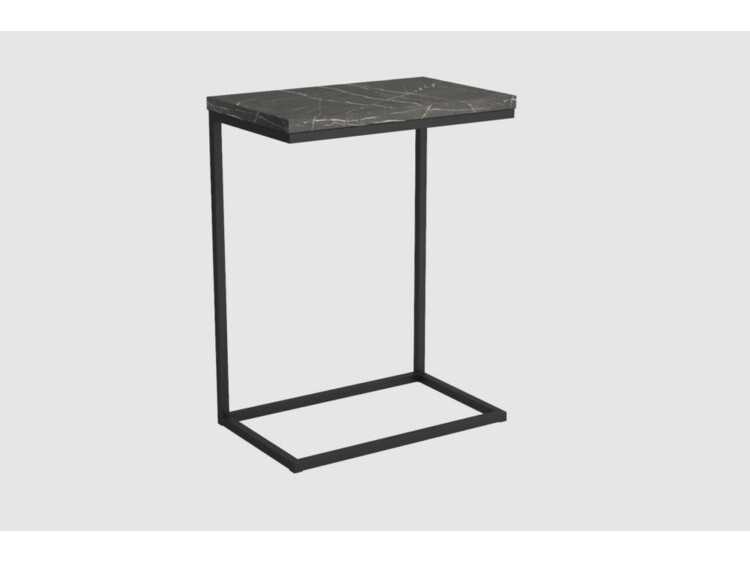 Akce - Příruční odkládací stolek Nori 66 cm - tmavý mramor