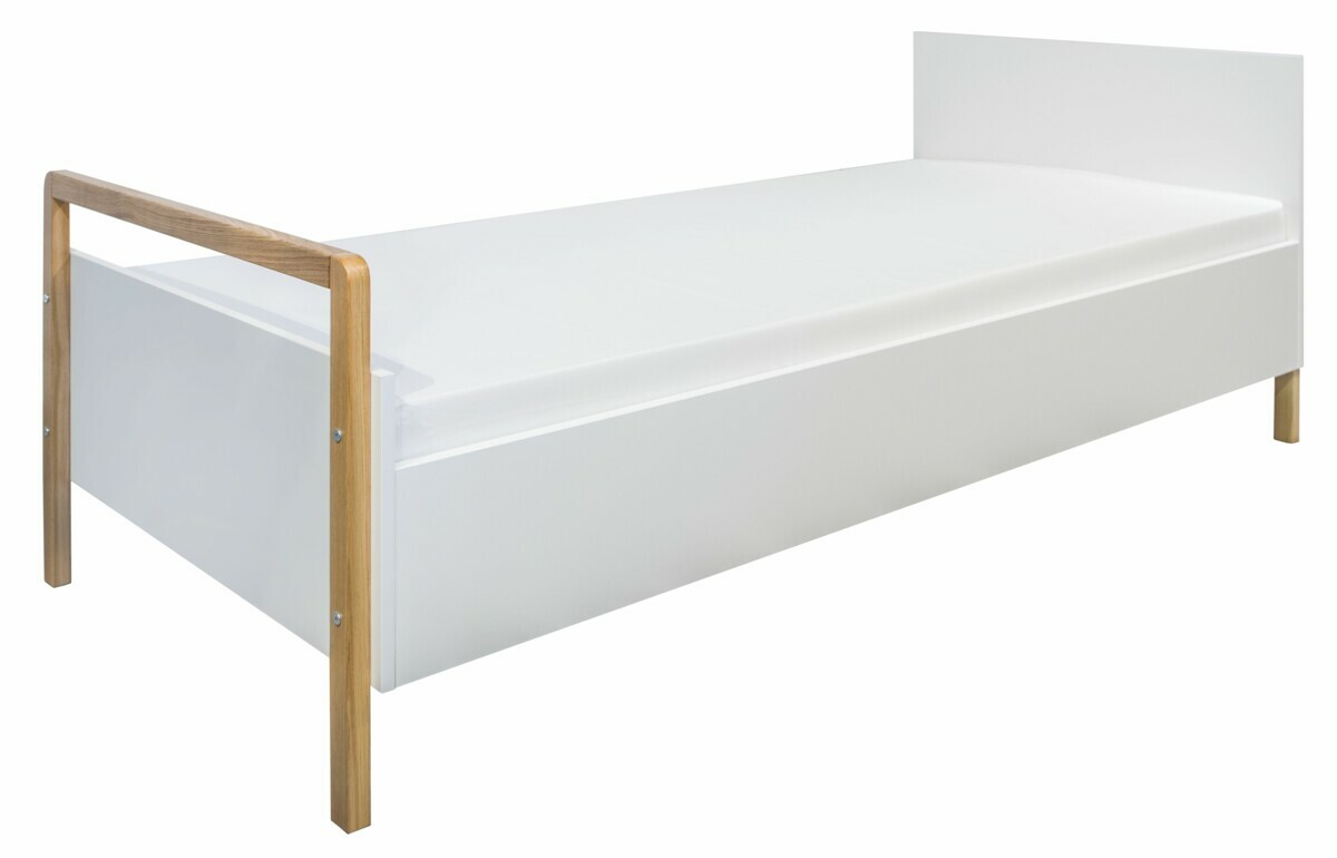 Postel Victor 180 x 80 cm - bílá, s matrací