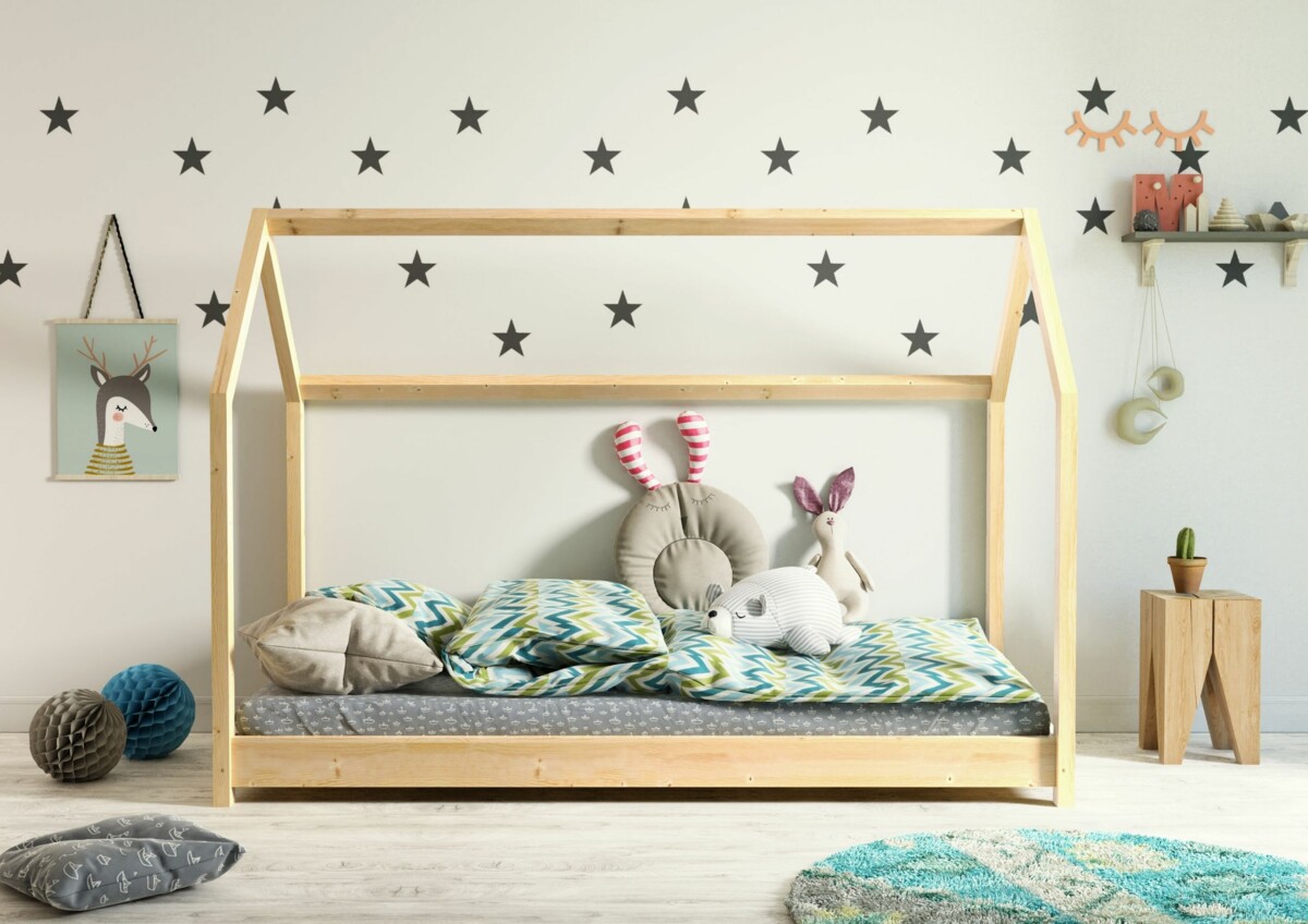 Dětská postel / domeček Bella 80 x 160 cm + matrace