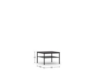 Konferenční stolek Lanzzi - černý mat